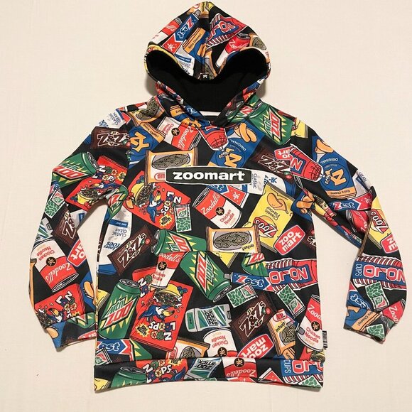 Zoo York Zoo Mart Youth Boys Zip Up Hoodie Sweater Size 14 Large - Picture 1 of 16